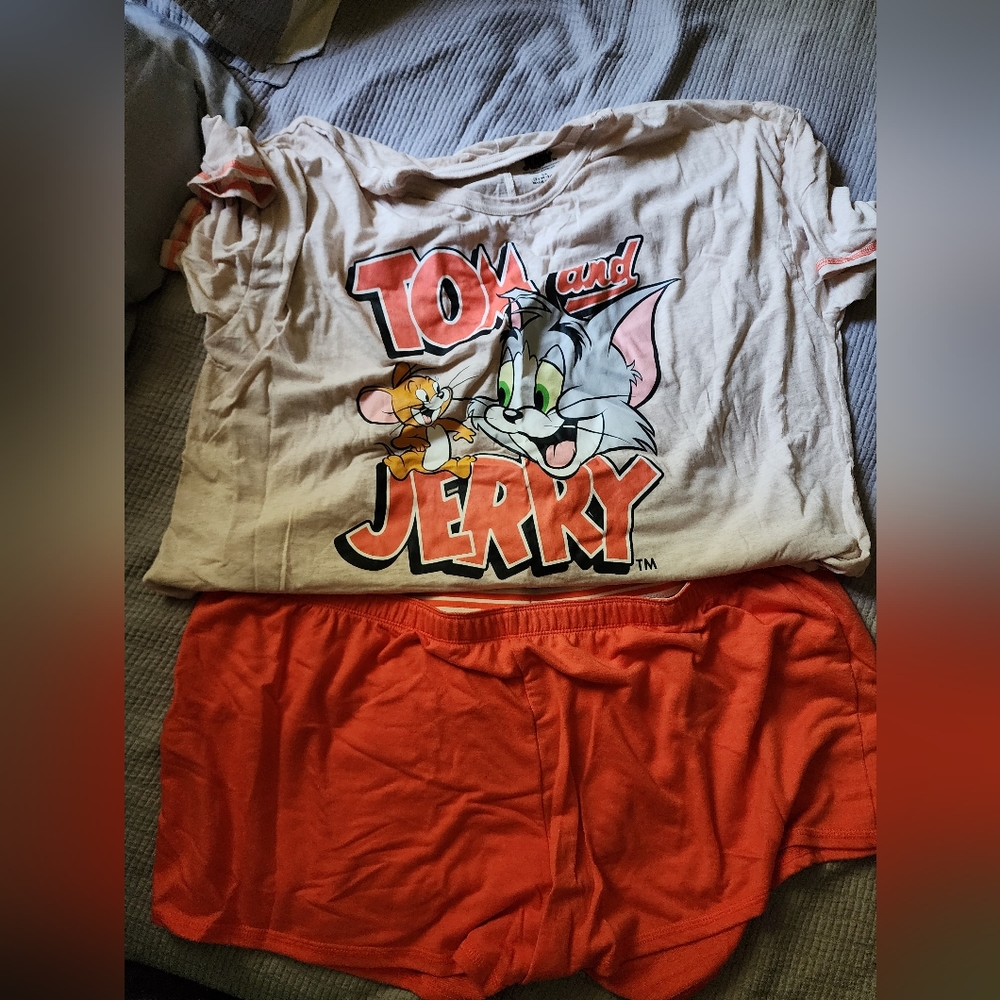 Womens Tom & Jerry PJs sz 3x